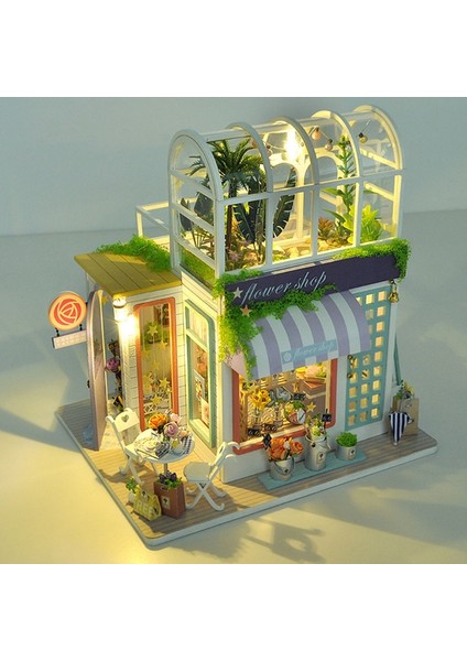 Çocuk Playhouse El Yapımı Monte Dıy Kabin Modeli Cottage 3D Bulmacalar Çocuklar Için Dıy Yapboz Beyin Oyunları Eğitici Oyuncaklar (Yurt Dışından)