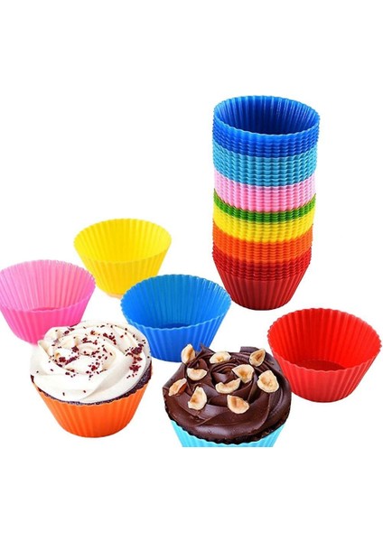 30 Adet Silikon Muffin Ekmek Kek Kalıpları (Yurt Dışından)