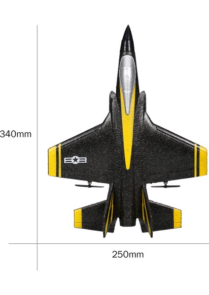 2.4 Ghz Rc Uçak Rc Uçak Rc Uçak Uzaktan Kumanda Köpük Planör Rc Planör Düzlemi Sabit Kanat Uçak Oyuncaklar Çocuklar Için Yetişkin | Rc Uçaklar (Siyah) (Yurt Dışından)