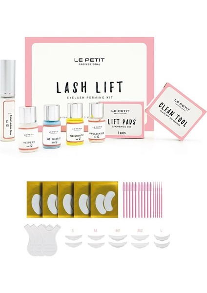 Le Petıt® Kirpik Lifting Seti, Lash Lift, Kaş & Kirpik Perma Seti (Tam)