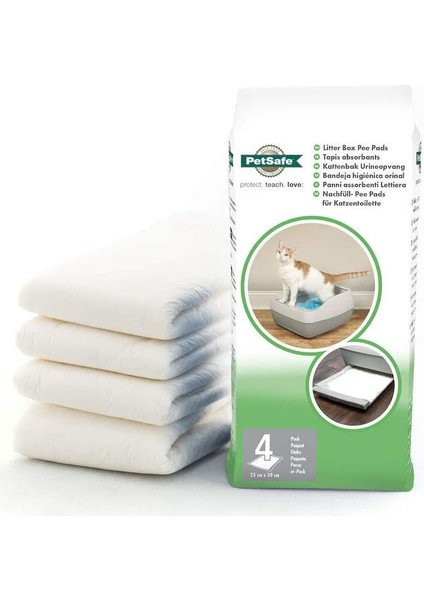 Pet Safe Petsafe Deluxe Kristal Kumlu Kedi Tuvaleti Pedleri 4'lü