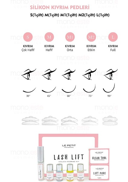 Le Petıt® Kirpik Lifting Seti, Lash Lift, Kaş & Kirpik Perma Seti (Tam)