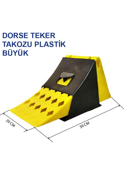 Tır Dorse Teker Takozu Kamyon Teker Takozu Büyük - W50Xd20