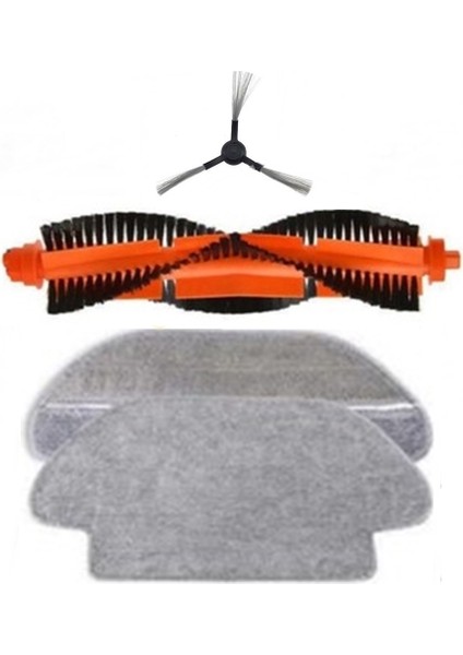 Hubsan Viomi V3 (Xiaomi Viomi V3) Uyumlu Clean More Platinum Set 22 (4 Parça Siyah Set)