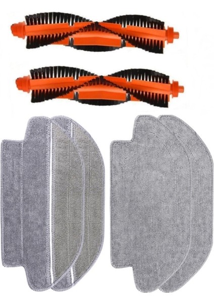 Hubsan Viomi V3 (Xiaomi Viomi V3) Uyumlu Clean More Platinum Set 34 (6 Parça Siyah Set)