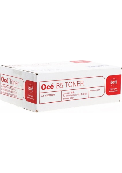 Nokta Bilişim Oce B5 Toner 2 x Tonerbottles 2 x 0,45 kg