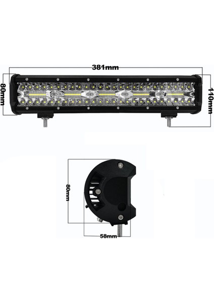 Snake X5 300W Bar Tipi Off Road LED Sis Farı Tekli