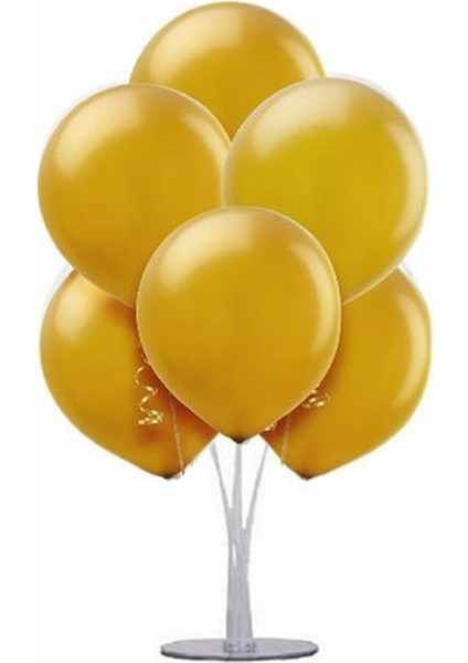 Metalik Gold Ayaklı Balon Standı- 1 Adet