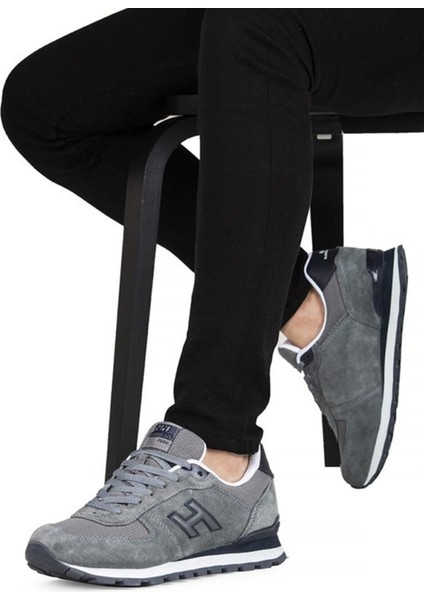 Peru Büyük Numara Erkek Sneaker Spor Ayakkabı Gri 19250 V1