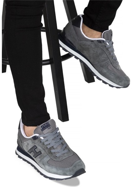 Peru Büyük Numara Erkek Sneaker Spor Ayakkabı Gri 19250 V1