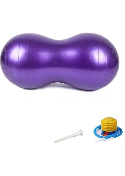 Fıstık Pilates Topu 90X45(MOR ) Pompa Hediyeli fiyatları