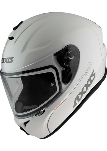 Draken Solid Parlak Beyaz Motosiklet Kaskı