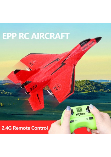 Uzaktan Kumandalı Model Rc Epp Avcı Uçağı - Kırmızı (Yurt Dışından)