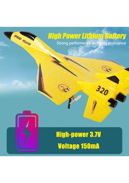Uzaktan Kumandalı Model Rc Epp Avcı Uçağı - Kırmızı (Yurt Dışından)