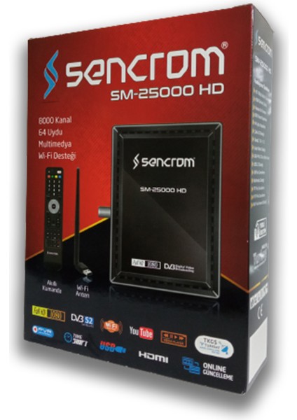 Sm 2500 Full Hd Wi-Fi Antenli Youtube Free Ip fiyatları
