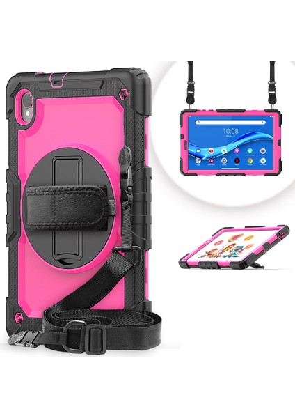 Lenovo Tab M10 Hd TB-X306X Için Darbeye Dayanıklı Renkli Silikon Pc Tablet Kılıfı (Yurt Dışından)