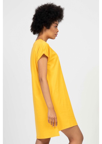 Düşük Omuzlu Double Kısa Kol Yırtmaclı Gecelik modelleri