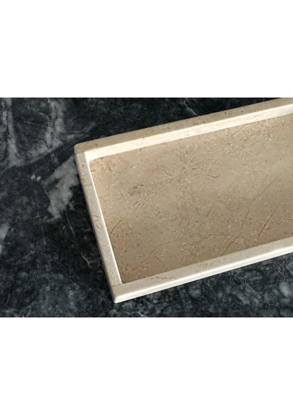 Lux & Marble Beige Marta - Bej Mermer Tepsi indirimleri