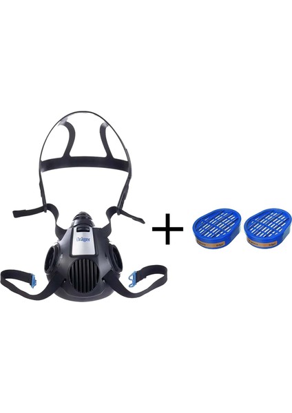 X-Plore 3500 Yarım Yüz Maskesi + A2 Filtre