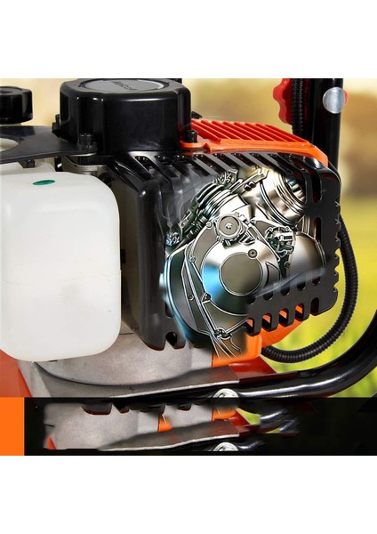 Yerli Üretim Bahçe Çim Toprak Belleme Benzinli Mini Çapalama Makinası 7.9 Hp 75CC 4 Çelik Bıçak