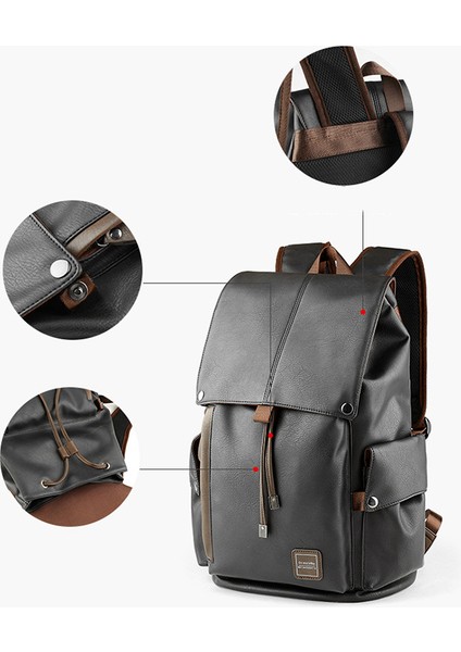 Erkek Için Günlük Taşınabilir Büyük Kapasiteli USB Girişli Sırt Çantası - Yeşil (Yurt Dışından) modelleri