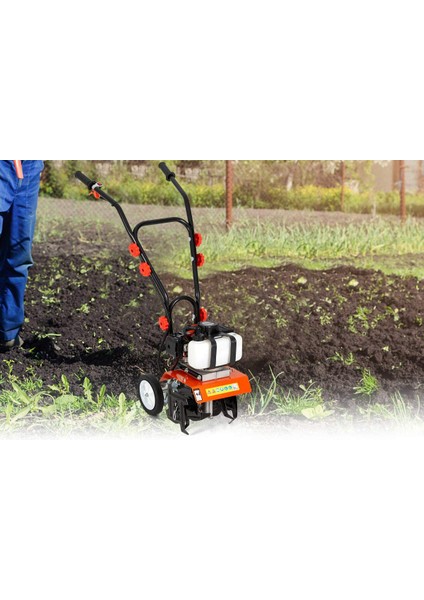 Yerli Üretim Bahçe Çim Toprak Belleme Benzinli Mini Çapalama Makinası 7.9 Hp 75CC 4 Çelik Bıçak indirimleri
