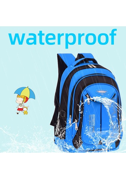Su Geçirmez Çocuk Okul Çantası Genç Kız Erkek Sırt Çantası Büyük Kapasiteli Eğlence Sırt Çantası (Yurt Dışından) modelleri