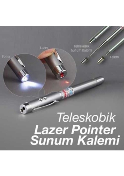 Kalem Lazer Teleskopik Sunum Kalemi 5 In 1 Cep Boy Ders Sunum Kalemi fiyatları
