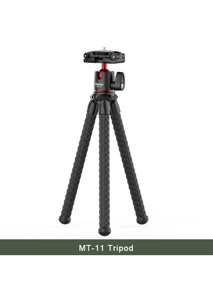 Mt-11 Ahtapot Esnek Tripod Telefon Için Slr Dslr Kamera Tripod Uzatma 1/4'' Ballhead Soğuk Ayakkabı Telefon Klipsi Ile Vida