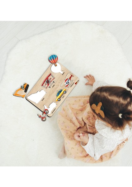 Toys Çocuklar Için 4’lü Ahşap Figürlü Eğitici-Öğretici Yapboz Puzzle-3 indirimleri