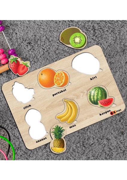 Toys Çocuklar Için Ahşap Figürlü Eğitici-Öğretici Yapboz Puzzle-2 fiyatları