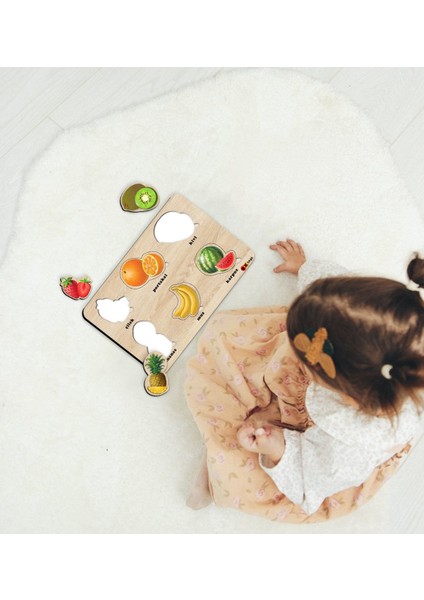 Toys Çocuklar Için Ahşap Figürlü Eğitici-Öğretici Yapboz Puzzle-2 fırsatları