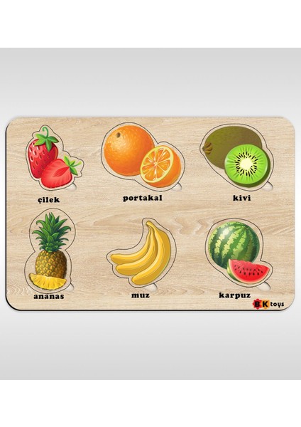 Toys Çocuklar Için Ahşap Figürlü Eğitici-Öğretici Yapboz Puzzle-2 indirimleri