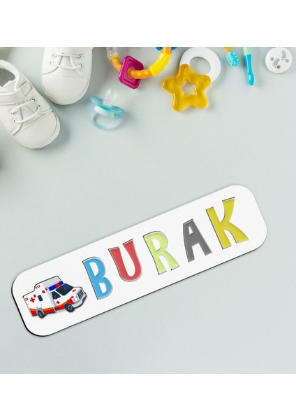 Toys Çocuklara Özel Isimli Figürlü Ahşap Eğitici Yapboz Puzzle-19