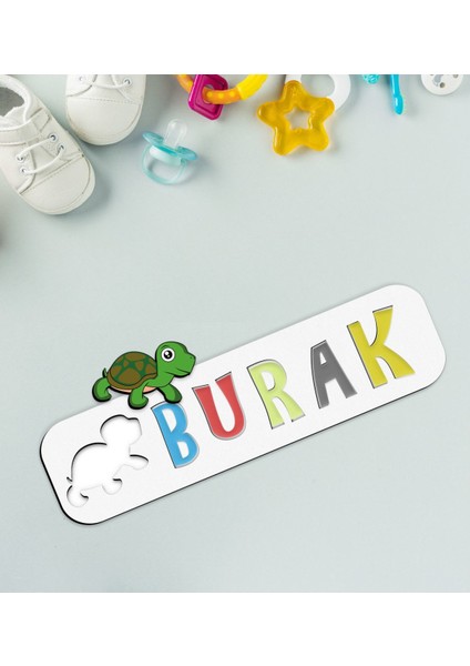 Toys Çocuklara Özel Isimli Figürlü Ahşap Eğitici Yapboz Puzzle-15
