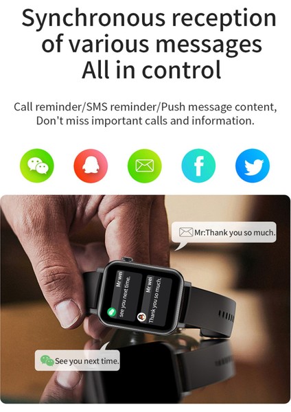 L17 1.69 Inç Tft Dokunmatik Ekran IP67 Su Geçirmez Akıllı Izle Altın Gül