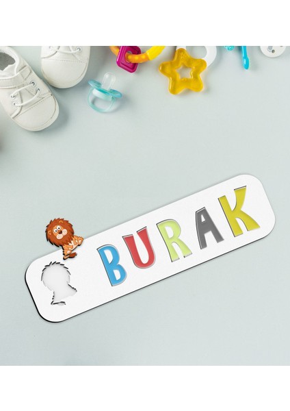 Toys Çocuklara Özel Isimli Figürlü Ahşap Eğitici Yapboz Puzzle-1