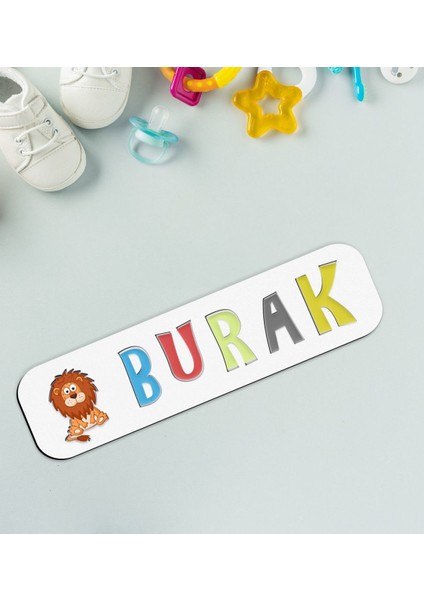 Toys Çocuklara Özel Isimli Figürlü Ahşap Eğitici Yapboz Puzzle-1