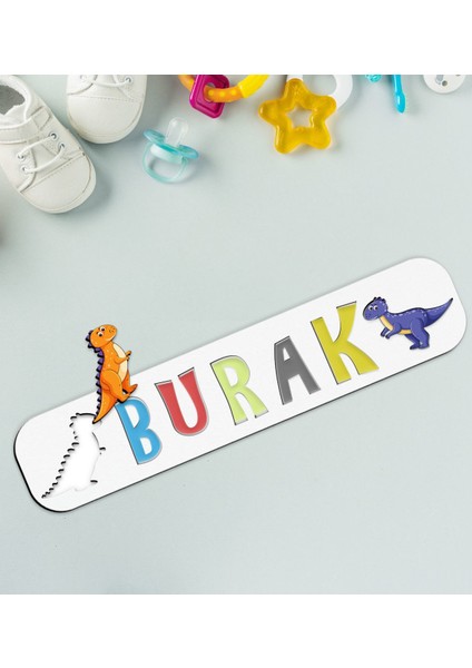 Toys Çocuklara Özel Isimli Ahşap Eğitici Yapboz Puzzle-12