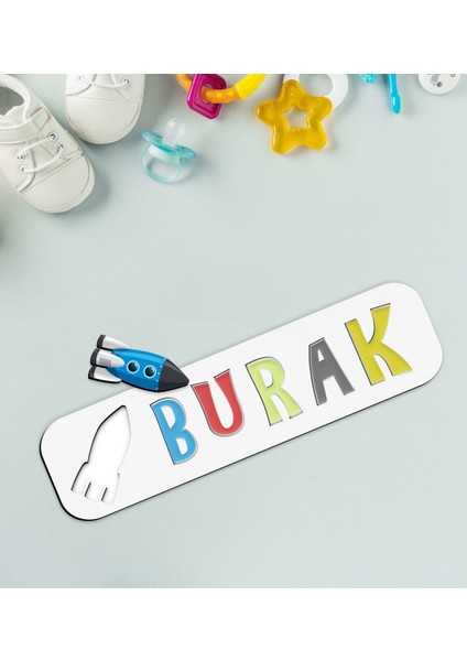 Toys Çocuklara Özel Isimli Figürlü Ahşap Eğitici Yapboz Puzzle-11