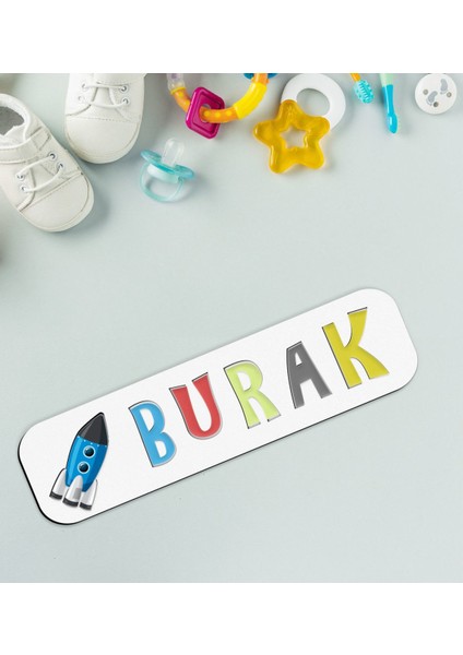 Toys Çocuklara Özel Isimli Figürlü Ahşap Eğitici Yapboz Puzzle-11
