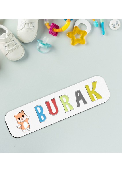 Toys Çocuklara Özel Isimli Figürlü Ahşap Eğitici Yapboz Puzzle-34