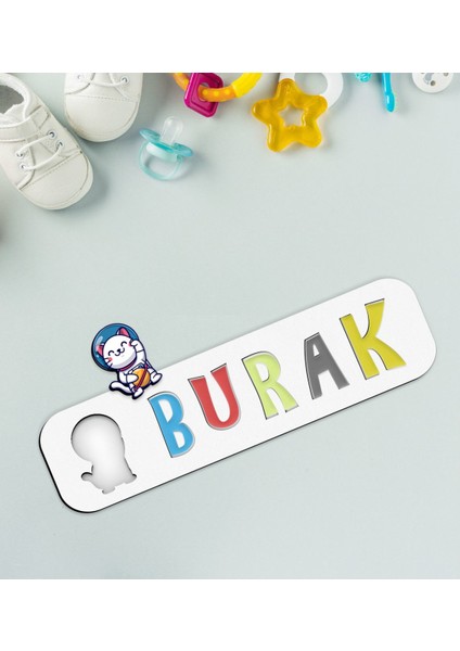 Toys Çocuklara Özel Isimli Figürlü Ahşap Eğitici Yapboz Puzzle-28