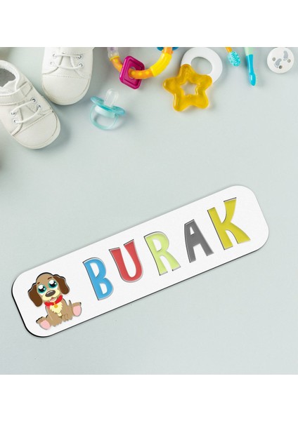 Toys Çocuklara Özel Isimli Figürlü Ahşap Eğitici Yapboz Puzzle-14