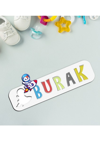 Toys Çocuklara Özel Isimli Figürlü Ahşap Eğitici Yapboz Puzzle-12