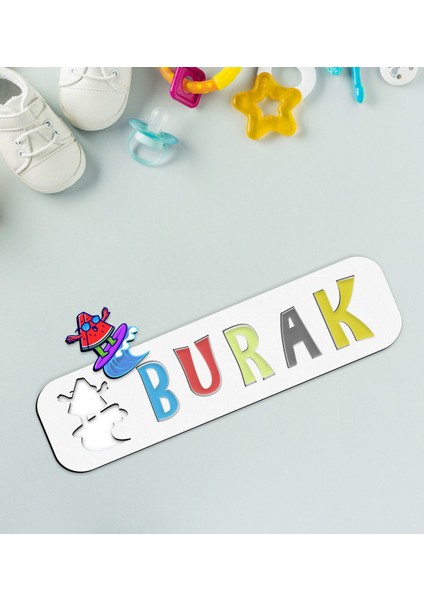 Toys Çocuklara Özel Isimli Figürlü Ahşap Eğitici Yapboz Puzzle-5
