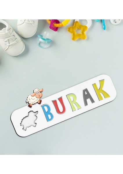 Toys Çocuklara Özel Isimli Figürlü Ahşap Eğitici Yapboz Puzzle-2