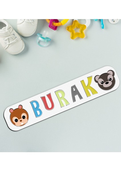 Toys Çocuklara Özel Isimli Ahşap Eğitici Yapboz Puzzle-15