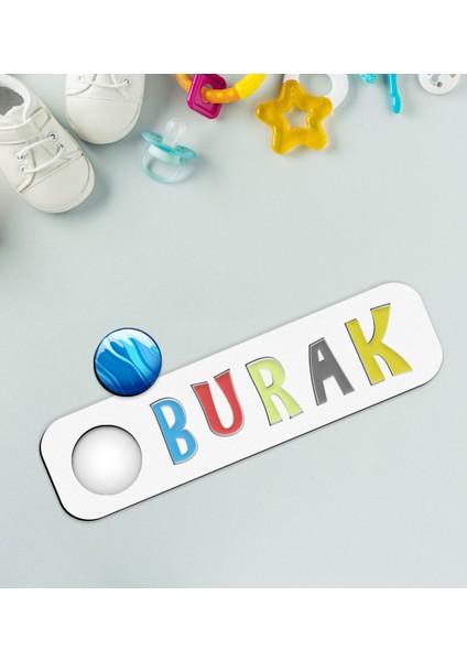 Toys Çocuklara Özel Isimli Figürlü Ahşap Eğitici Yapboz Puzzle-26