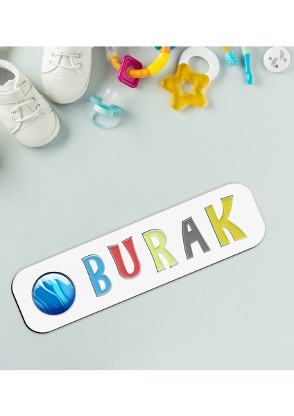 Toys Çocuklara Özel Isimli Figürlü Ahşap Eğitici Yapboz Puzzle-26